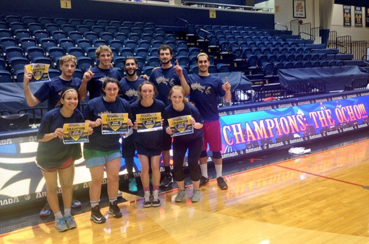 Intramural basketball coed champions: The Ocho.