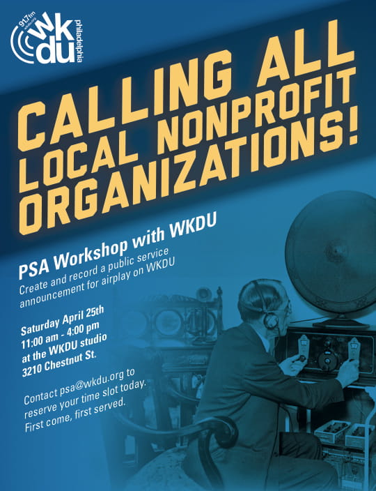 Post for the WKDU PSA workshop.