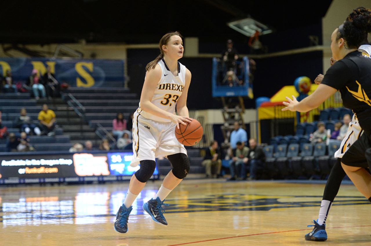 Sarah Curran was one of Drexel's star players this season, averaging 12.2 points and 4.2 rebounds per game. Photo by Greg Carroccio/Sideline Photos.