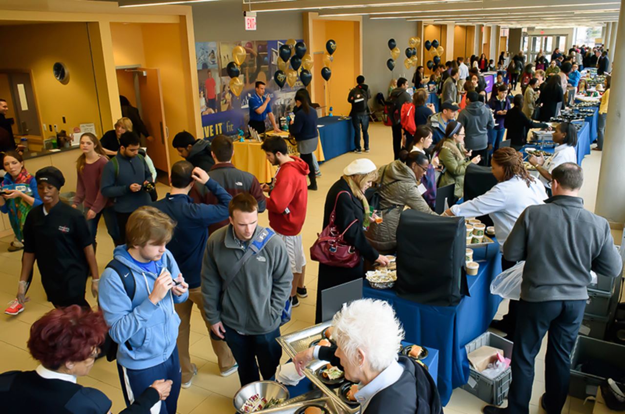 The scene at the 2015 Drexel Health and Wellness Fair.