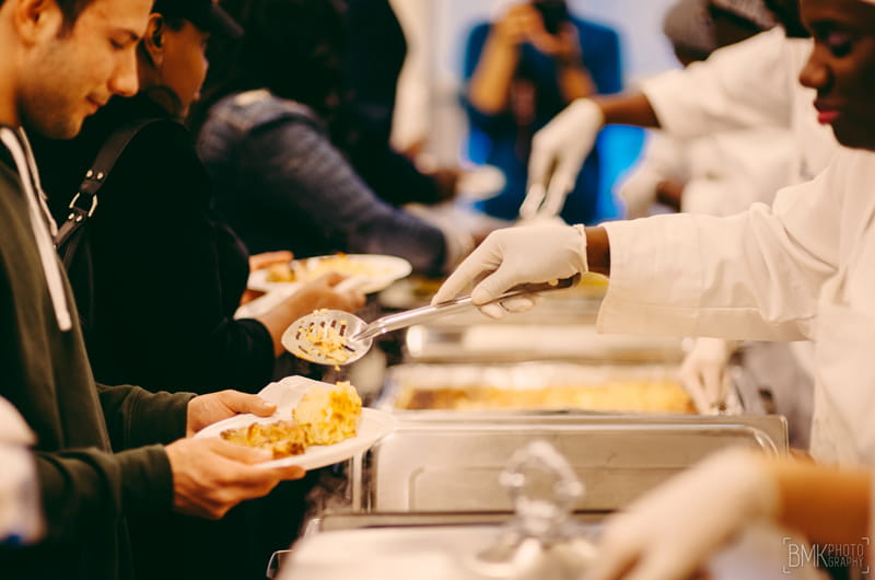 The Dornsife Center hosts free monthly dinners for the comminity. Photo credit Brian Michael Kinney.