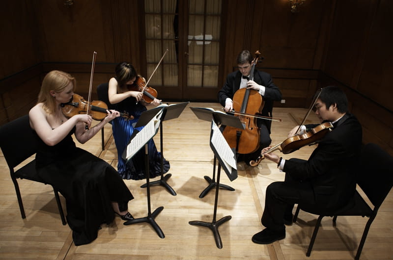 A string quartet from the Curtis Institute of Music will be among the musicians performing at the Dornsife Center's monthly dinner.