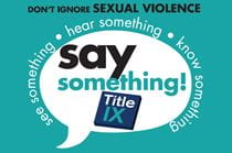 Logo for the Office of Equality and Diversity's Title IX campaign.