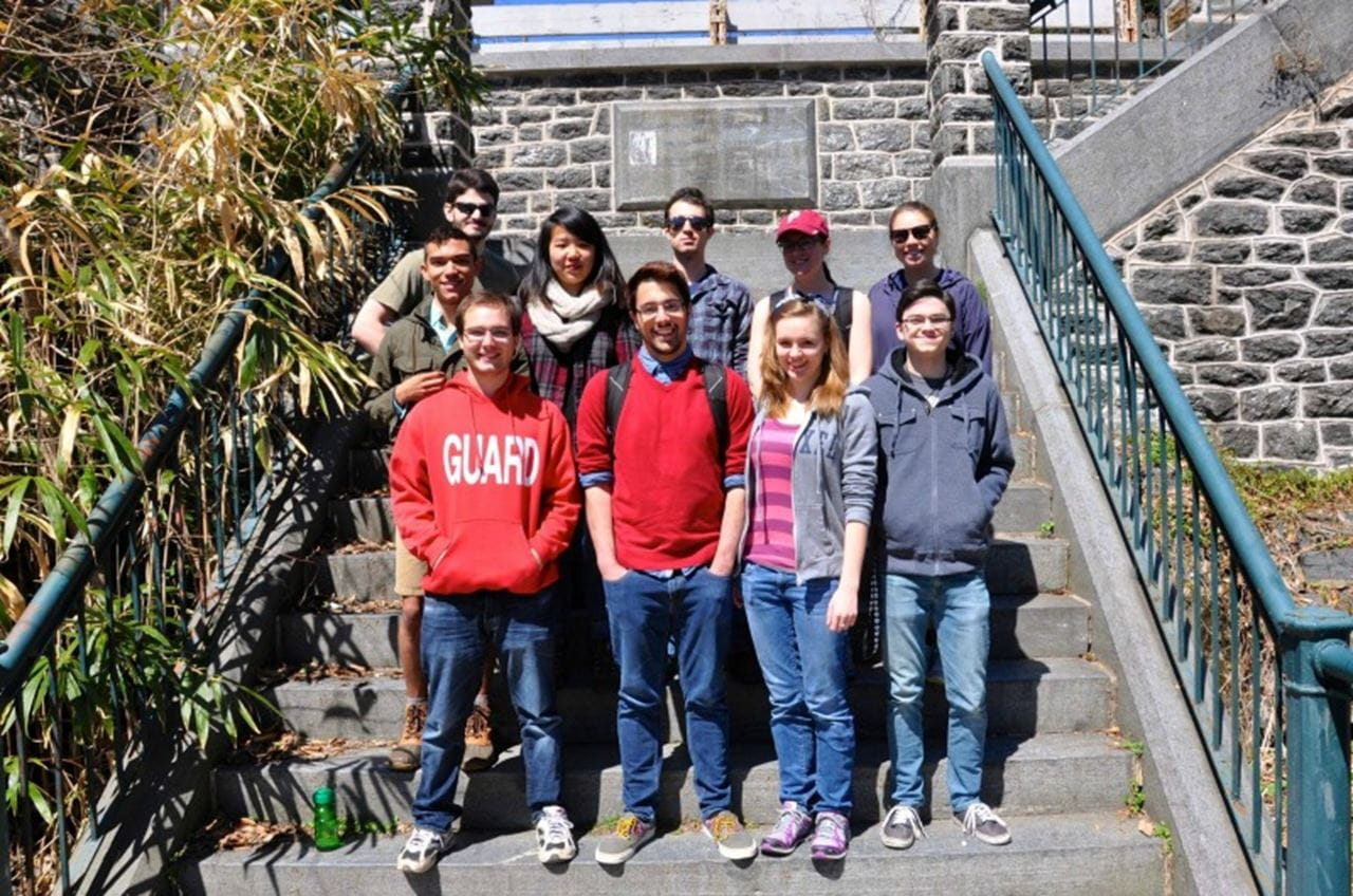 The Drexel Naturalists' Association pictured on an excursion in Wissahickon Valley Park.