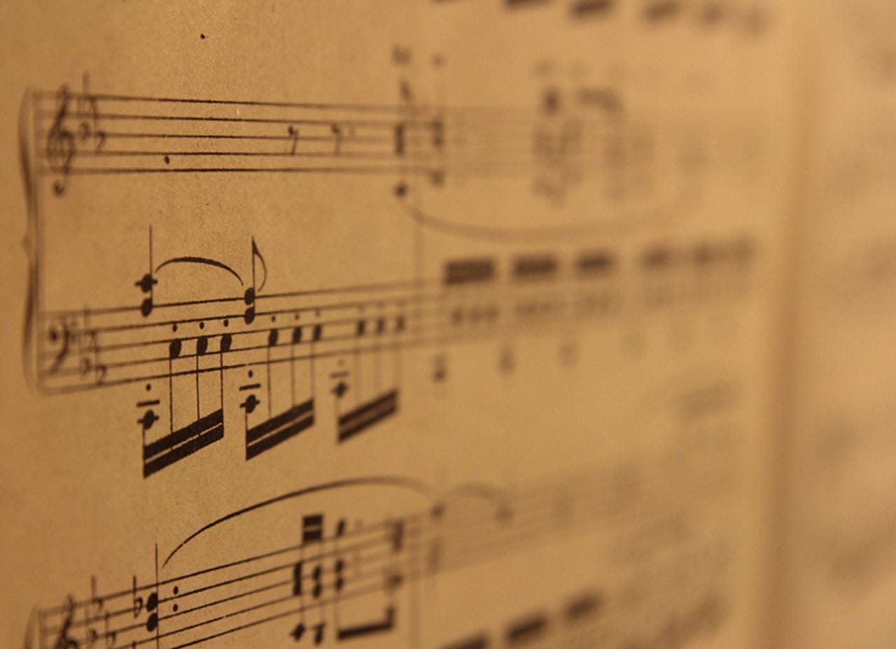 Sheet music.