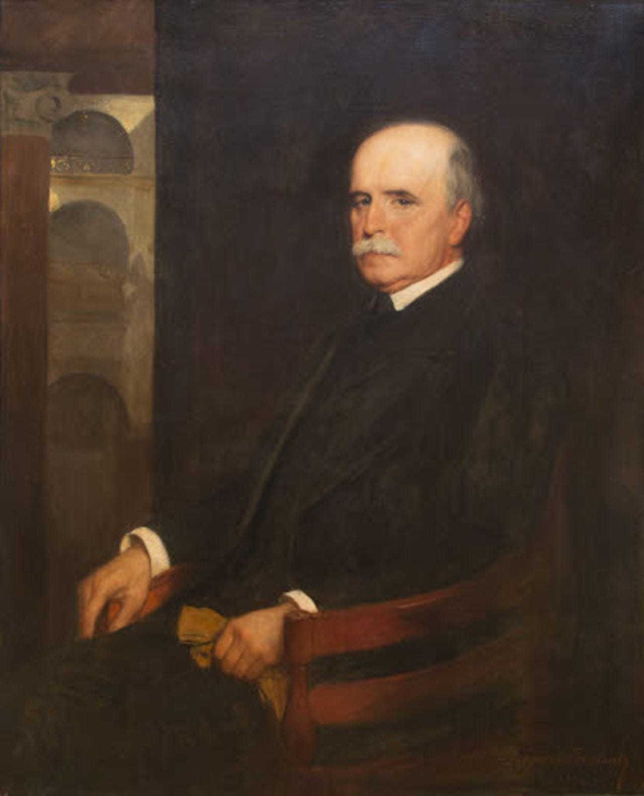 Tony Drexel was painted in this 1894 painting by Jean Joseph Benjamin Constant. He efused to let in hang until after his death. Photo courtesy The Drexel Collection.