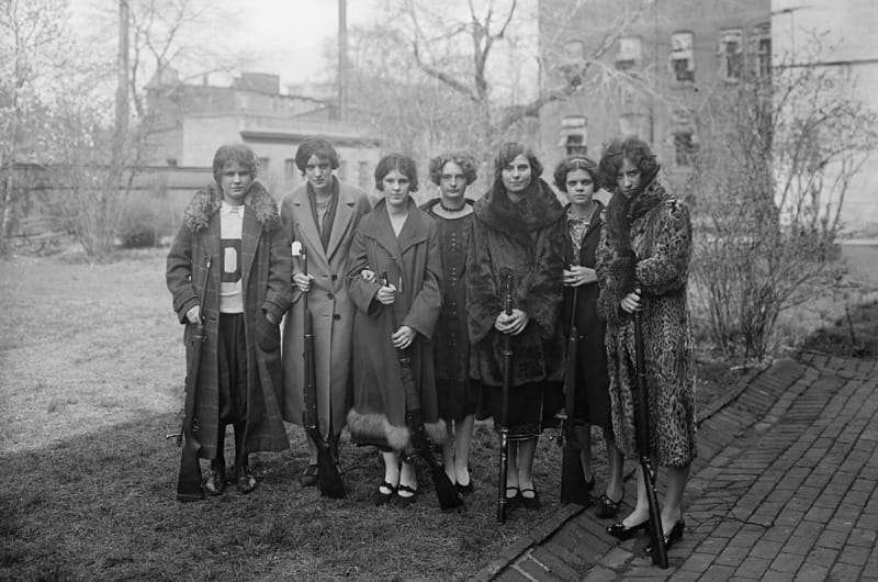 This photo of what is believed to be Drexel’s 1925 women’s rifle team has gathered over 2,000,000 views on Imgur and Reddit. Photo courtesy of the Library of Congress.