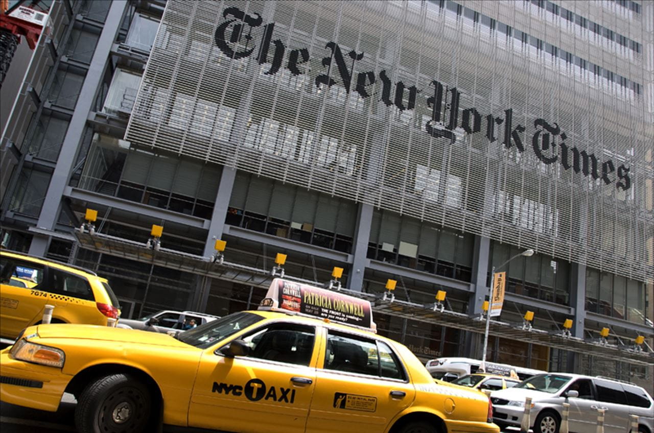 The New York Times building.