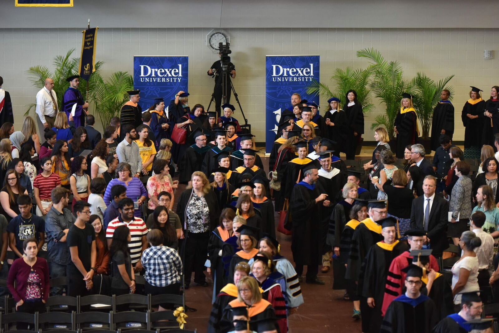 Drexel professors enter Convocation.