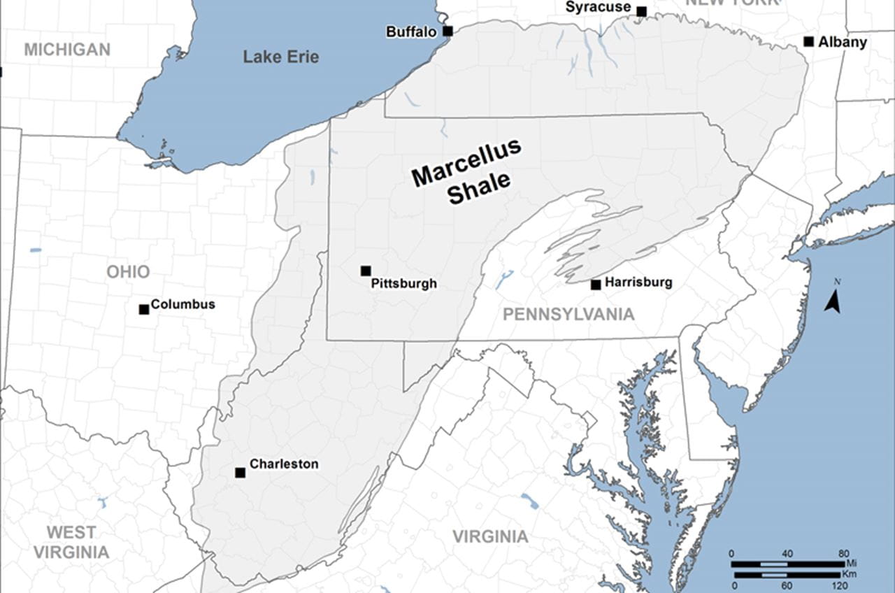 Marcellus Shale map