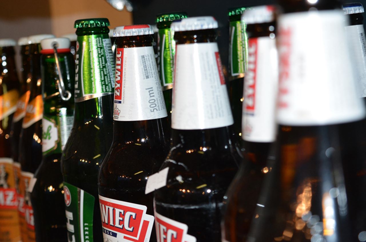 A collection of different beers.