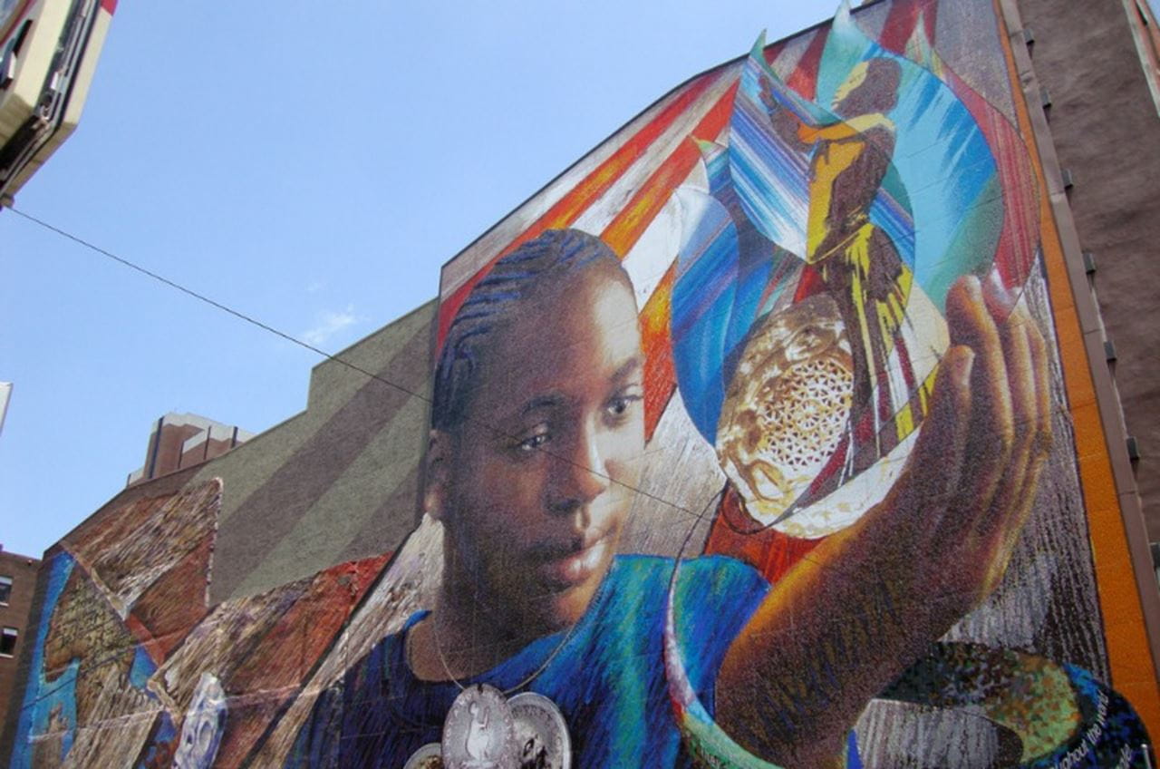 One of Philadelphia's many murals.