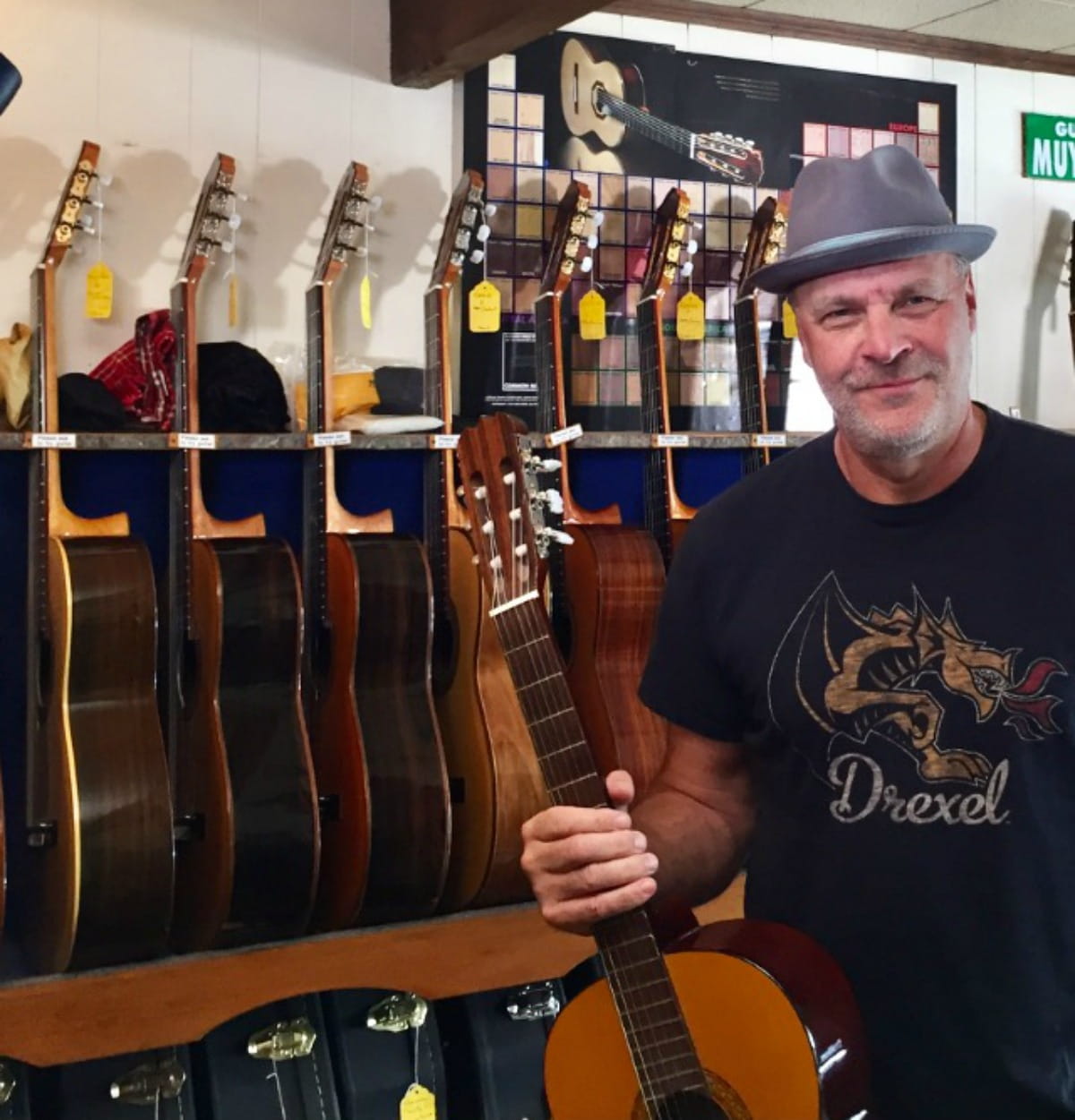 Besides Drexel University,  Eric likes to "hang out" at the Philadelphia Classical Guitar Store at 2038 Sansom St.