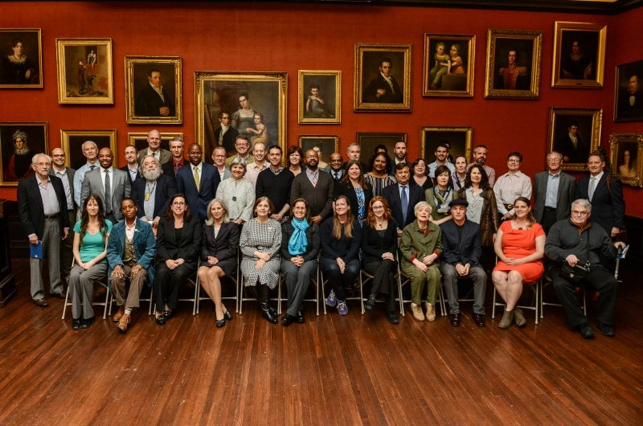 The Drexel authors and editors at this year's Celebrating Drexel Authors event. 