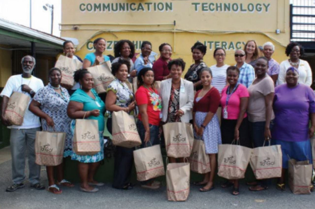 Thelca Bedminster and her staff at the Jane E. Tuitt Elementary School.