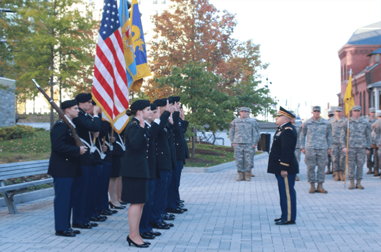 A moment during last year's Veterans Week at Drexel University. Photo credit Liz Moyer.