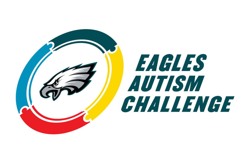 the logo for the Eagles Autism Challenge