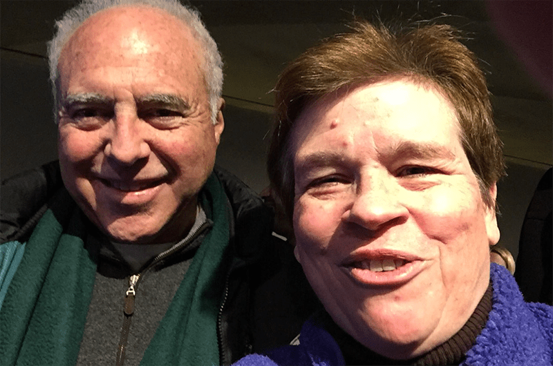 Karen Weaver, PhD, associate clinical professor in the Center for Sport Management, ran into Eagles owner Jeffrey Lurie when she went to the Super Bowl as a guest of NFL Films.