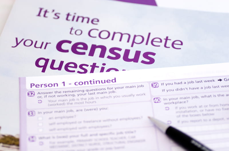 U.S. Census form