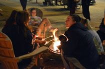 The Homecoming bonfire kickoff gave everyone a chance to get cozy on a cool winter night.