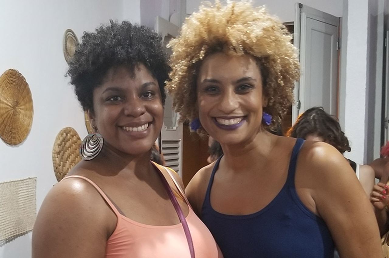 Sharrelle Barber with activist Marielle Franco.