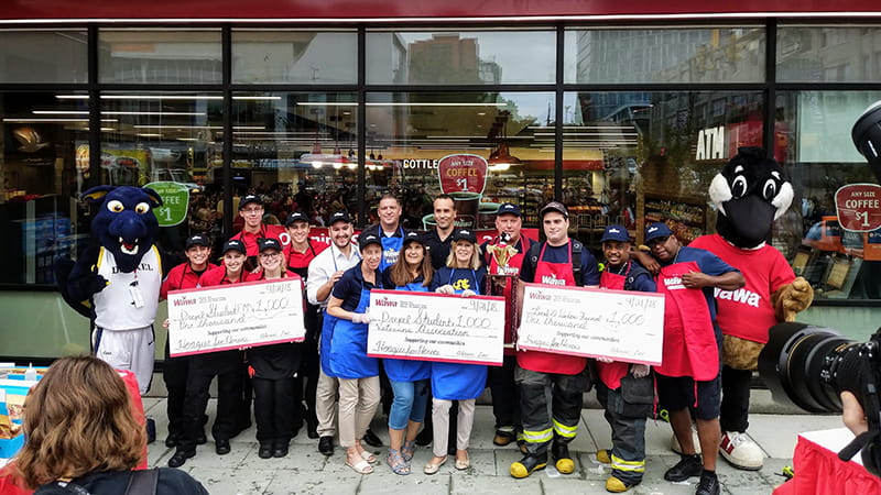 The “Hoagies for Heroes” competition participants.