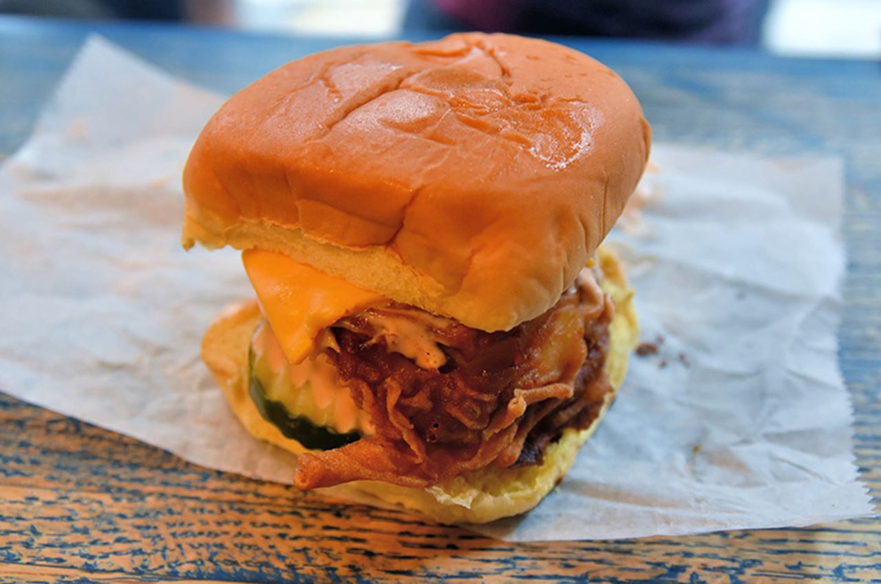 Federal Donuts' fried chicken sandwich. Photo credit: jpellgen (@1179_jp) on Flickr. 
