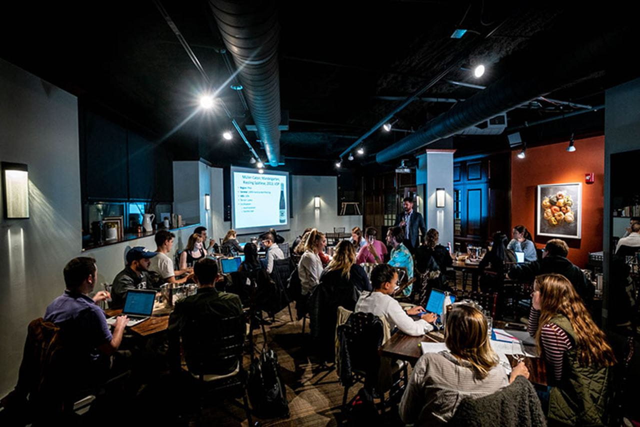 Wine and Spirits Day in the Class.