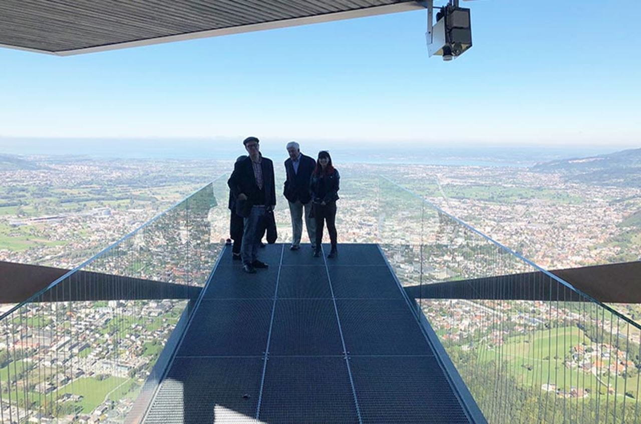 From the Karren mountain, our Drexel group could see four countries as well as the city of Dornbin and Francis Matin Drexel’s birth house.