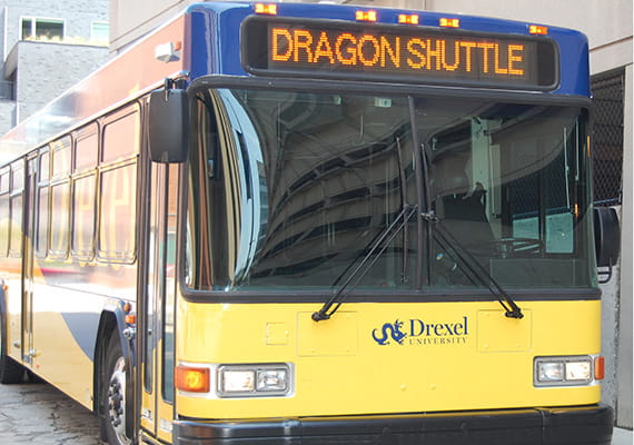 Drexel shuttles will transport you to and from our Philadelphia campuses.