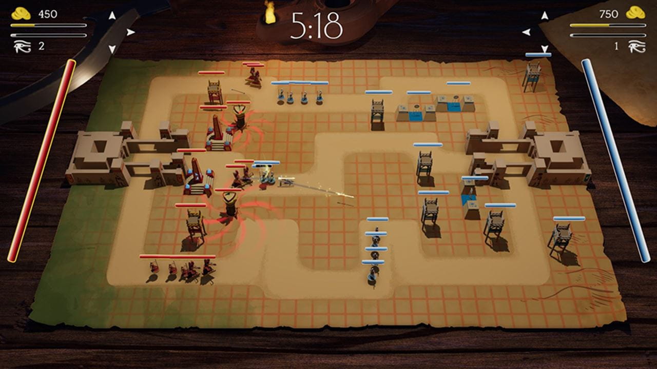 Gameplay still of “Sons of Ra.” Photo credit: Pharaoh Hound Games.