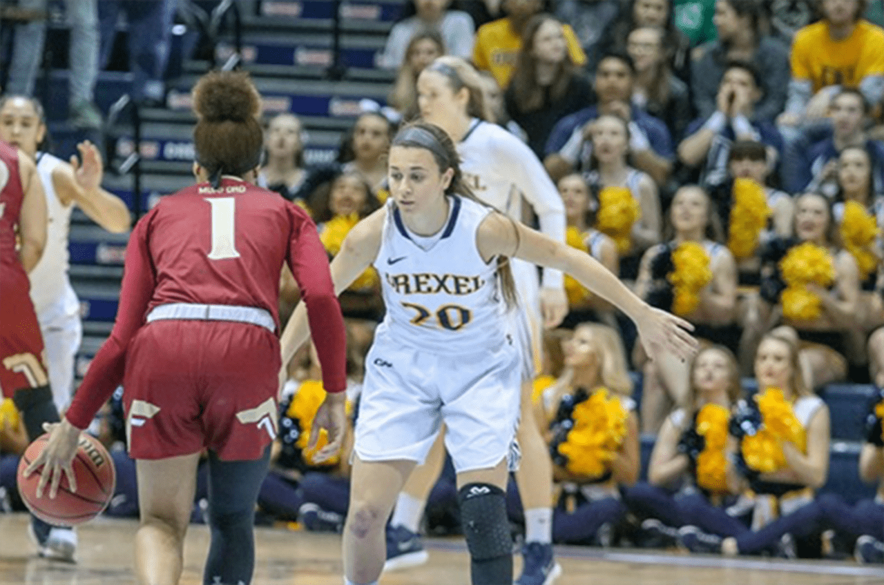 2018 CAA Rookie of the Year Hannah Nihill of the women's basketball team.
