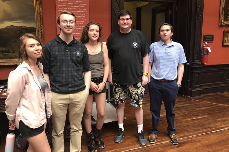 The students who researched Drexel's history of LGBTQ+ student organizations and history. 