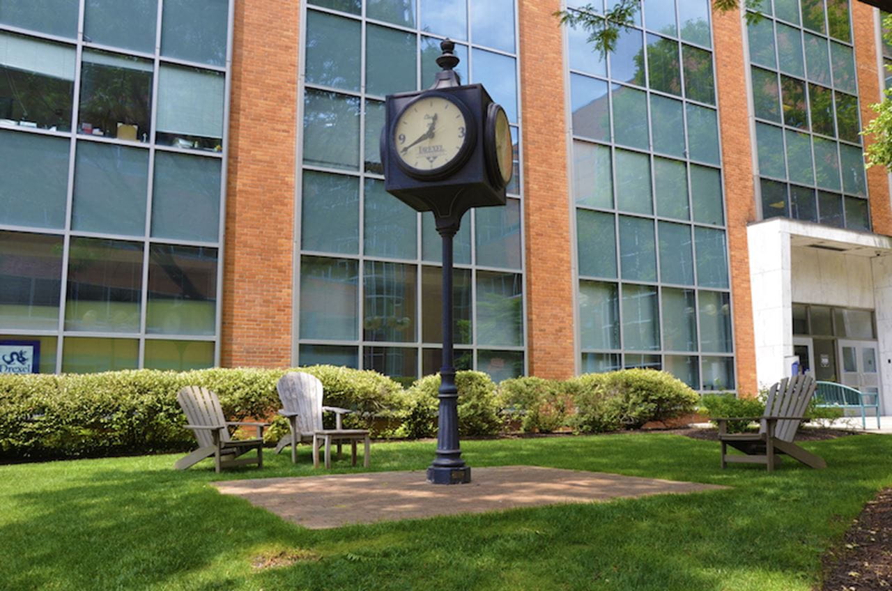 "Drexel Clock" by the Verdin Company.