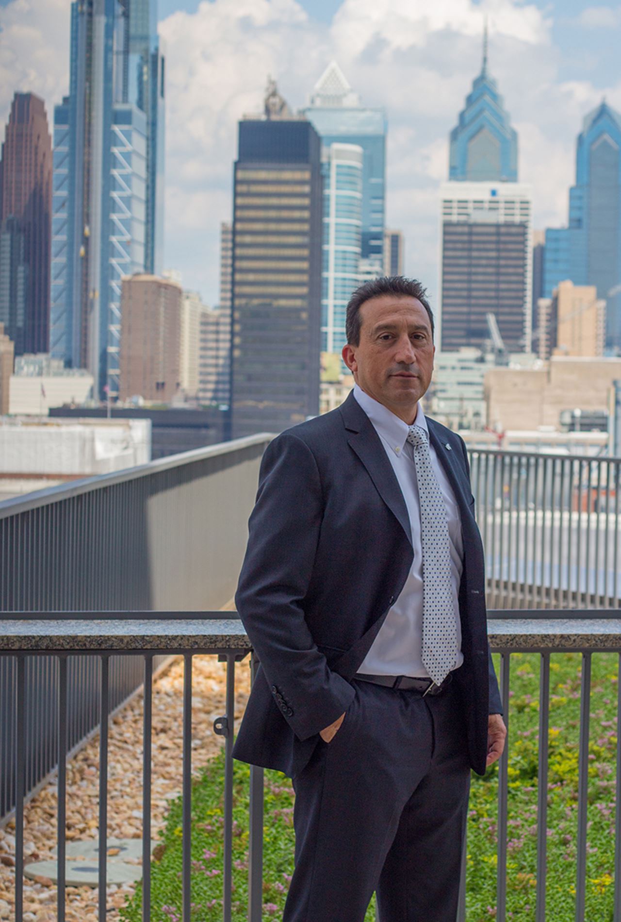 Thomas DeChiaro pictured on Drexel's campus. All photos courtesy Thomas DeChiaro.