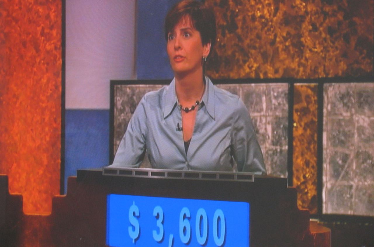 Vice President and University Secretary Janice K. (Jake) Marini while appearing on "Jeopardy!"