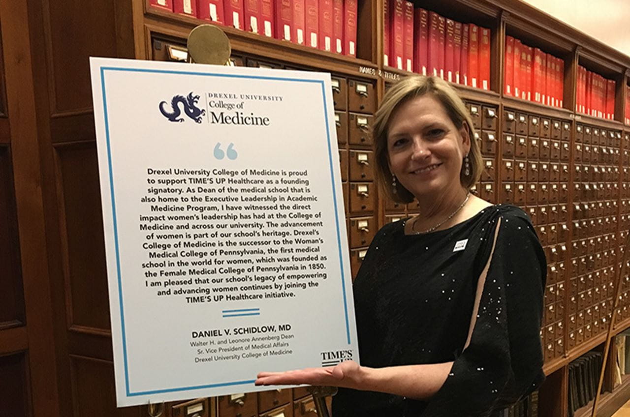 Nancy Spector, MD, at the official launch event of TIME'S UP Healthcare on March 1.