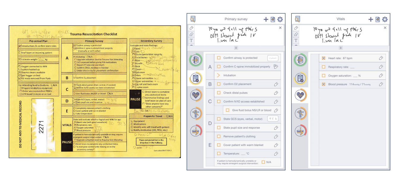 checklist comparison