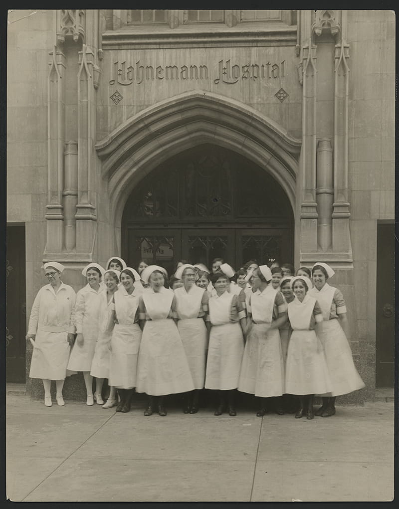 Nurses at 230 N. Broad St. in the 1930s. Photo courtesy Legacy Center Archives, Drexel College of Medicine.