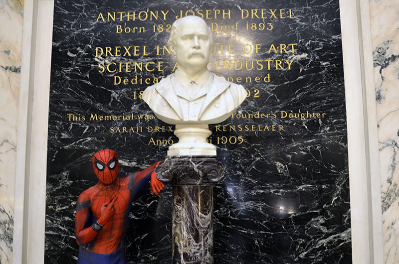 "It motivates me to work harder and do my best to keep a positive mentality and spread positive vibes as much as I can to the community, which is what inspires Drexel Spidey," he said.