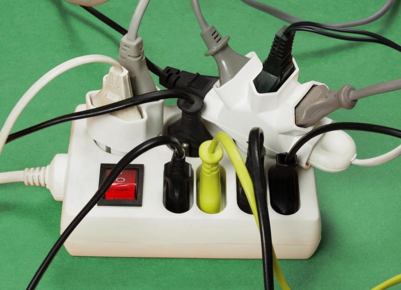 Avoid overloading your outlets.