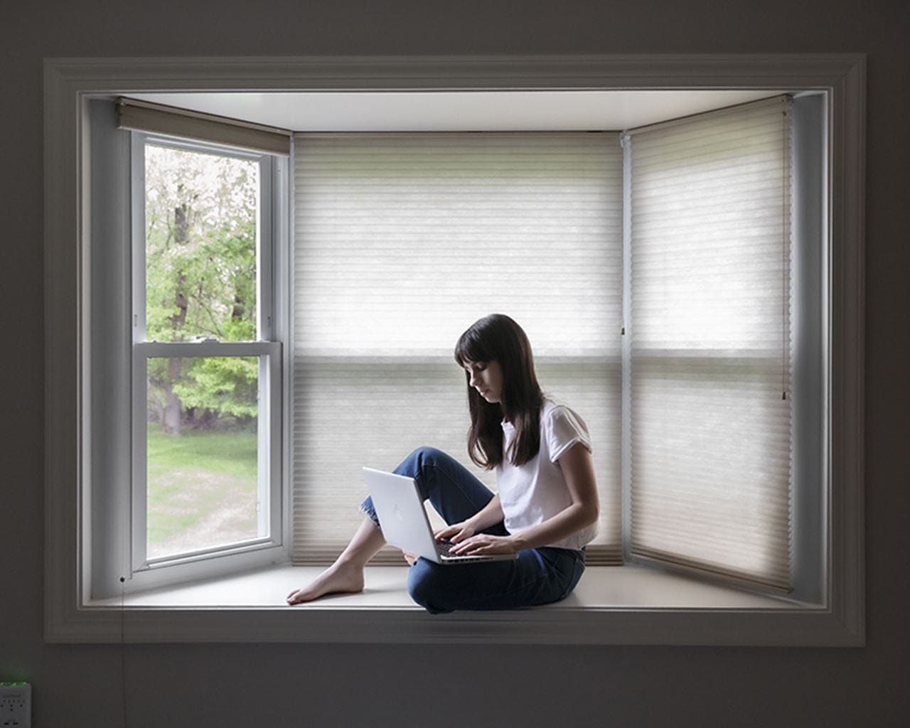 Hannah Beier (BS photography '20) posing for TIME magazine.