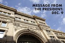 Message from the President December 9.