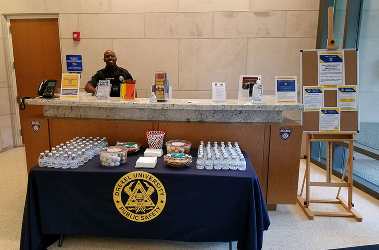 The Drexel Police Substation at Gerri C. LeBow Hall.