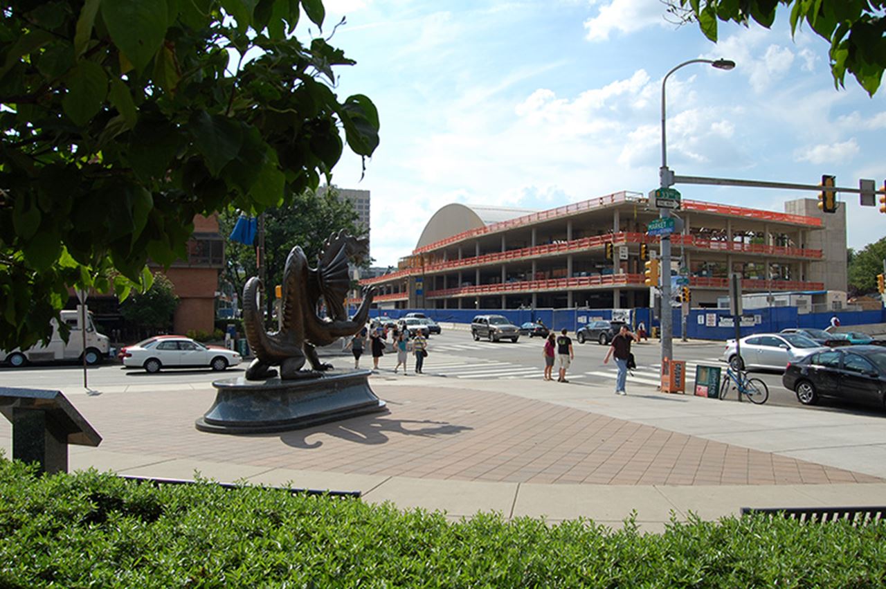 Construction of the Recreation Center in June 2009. 