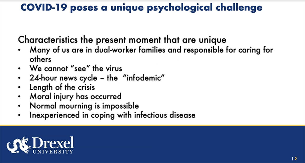 A slide from the presentation of Donna Sudak, MD.
