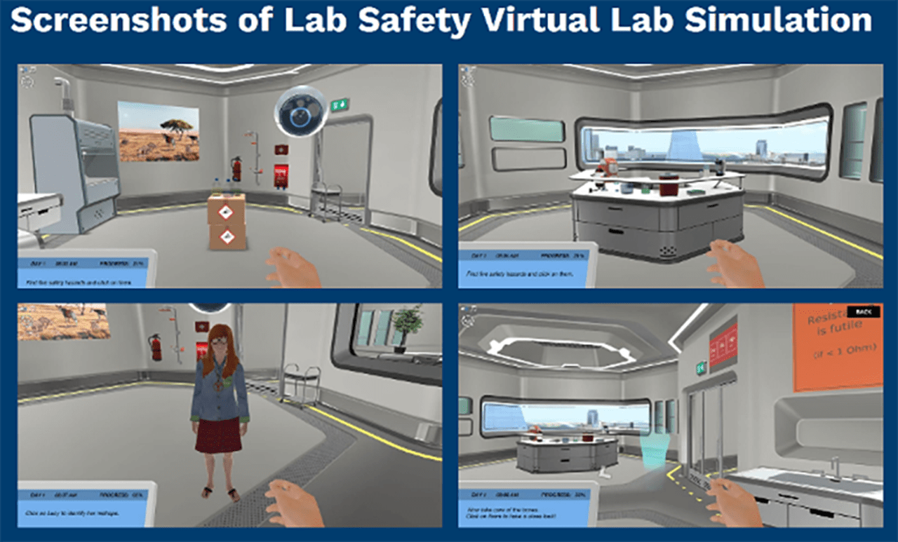 Screenshots from a Labster simulation used this term. 