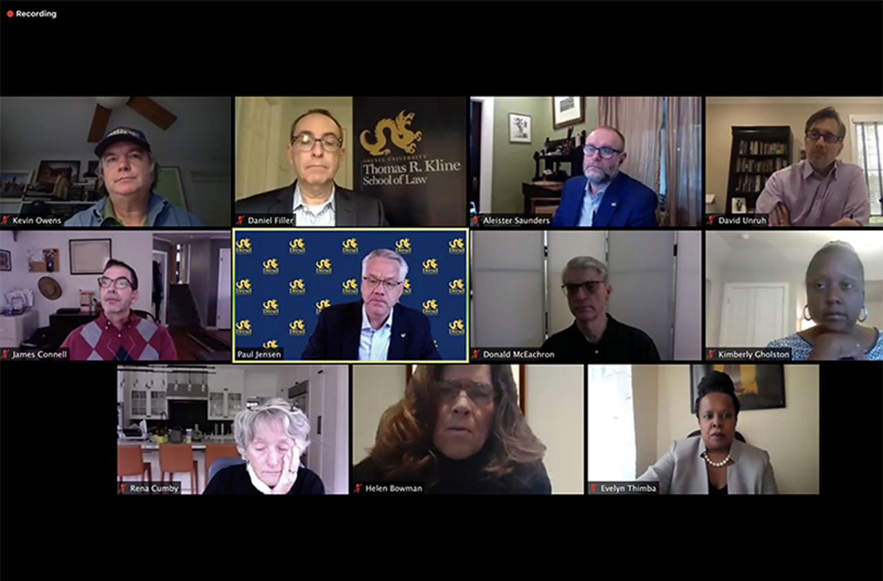 During a recent virtual event, the University's future strategic plan was discussed by the University faculty and professional staff tasked with completing it.