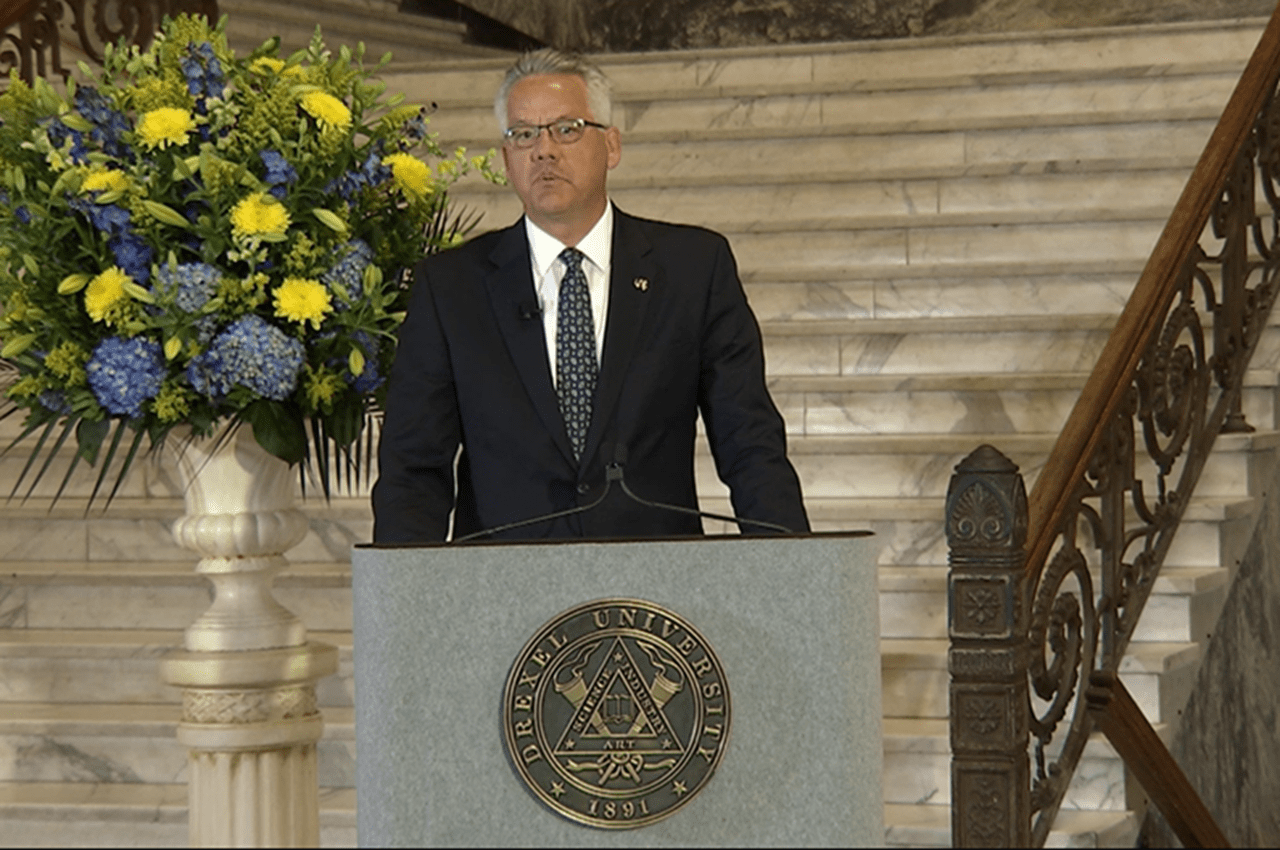 Executive Vice President and Nina Henderson Provost Paul Jensen, PhD, spoke at his first Convocation as Provost in 2020.