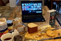 For a course that was supposed to be taught in the Netherlands over the spring, LeBow College of Business clinical professor Dana D’Angelo arranged for a “goodie box” of Dutch food to be sent to students during a virtual group meal. Photo courtesy Dana D’Angelo.